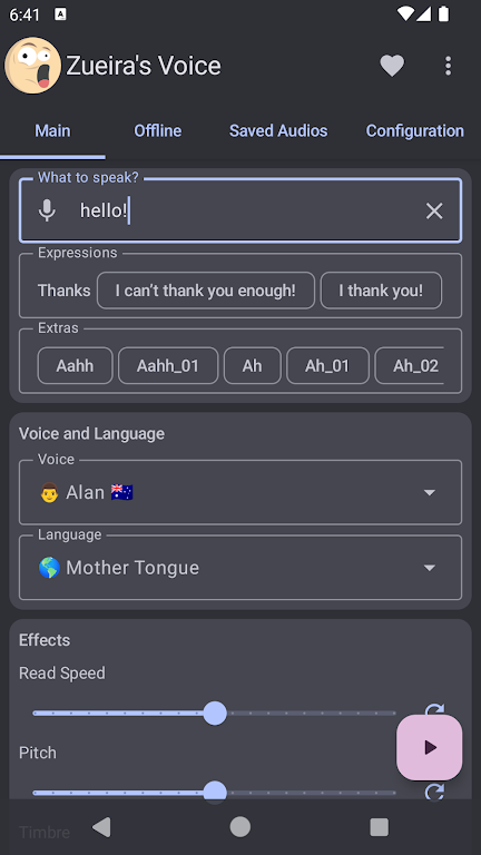 Zueira’s Voice: Text to Speech
