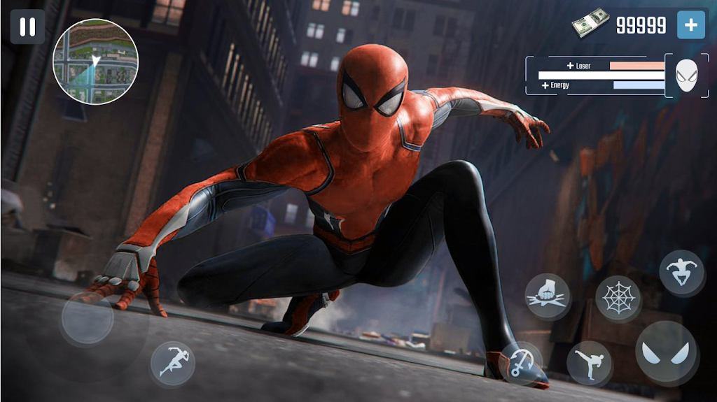 Spider Rope Hero - Gangster New York City