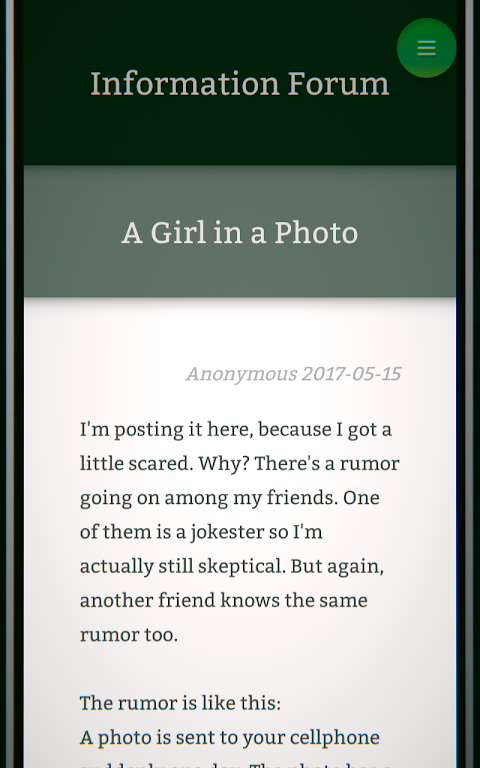 Mysterious Forum and 7 Rumors