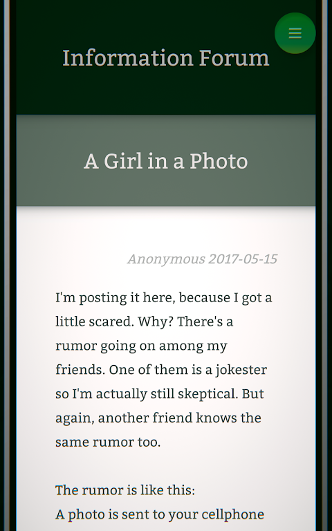 Mysterious Forum and 7 Rumors