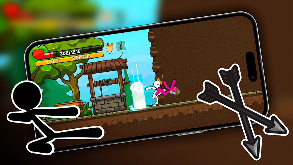Stickman Archero Fight Game