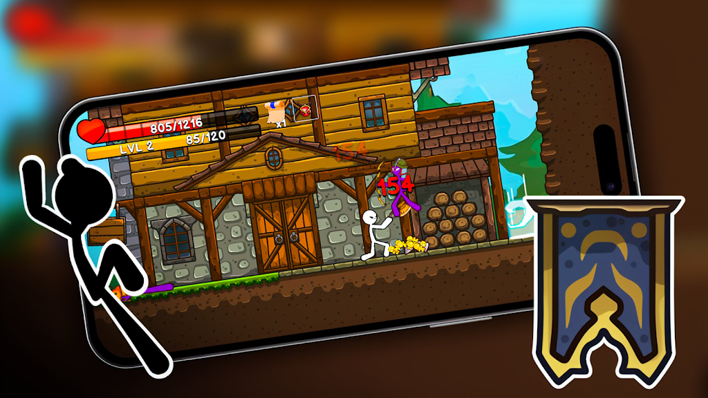 Stickman Archero Fight Game