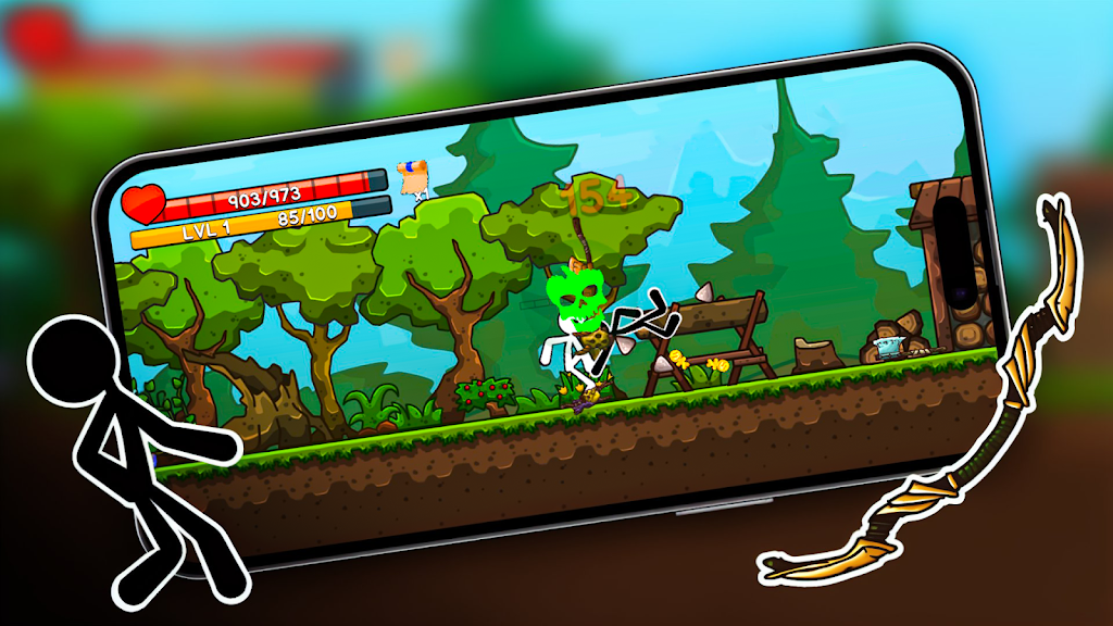 Stickman Archero Fight Game