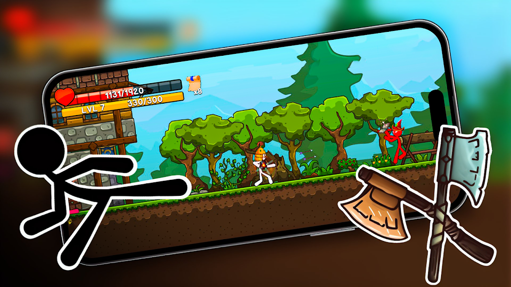 Stickman Archero Fight Game