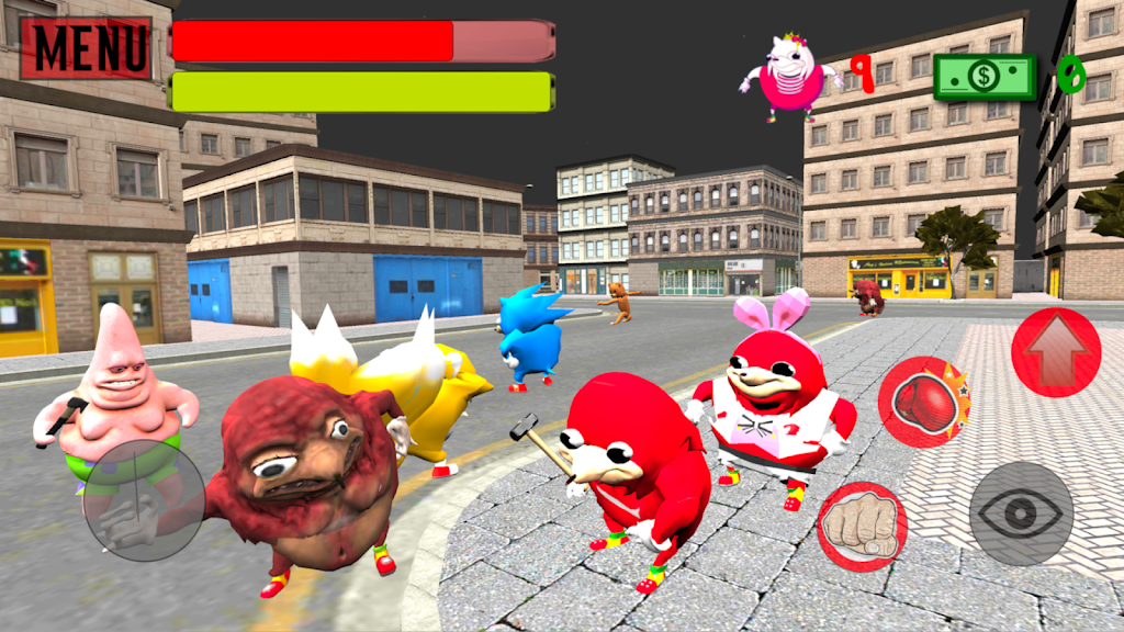 Ugandan Simulator. Knuckles 3D