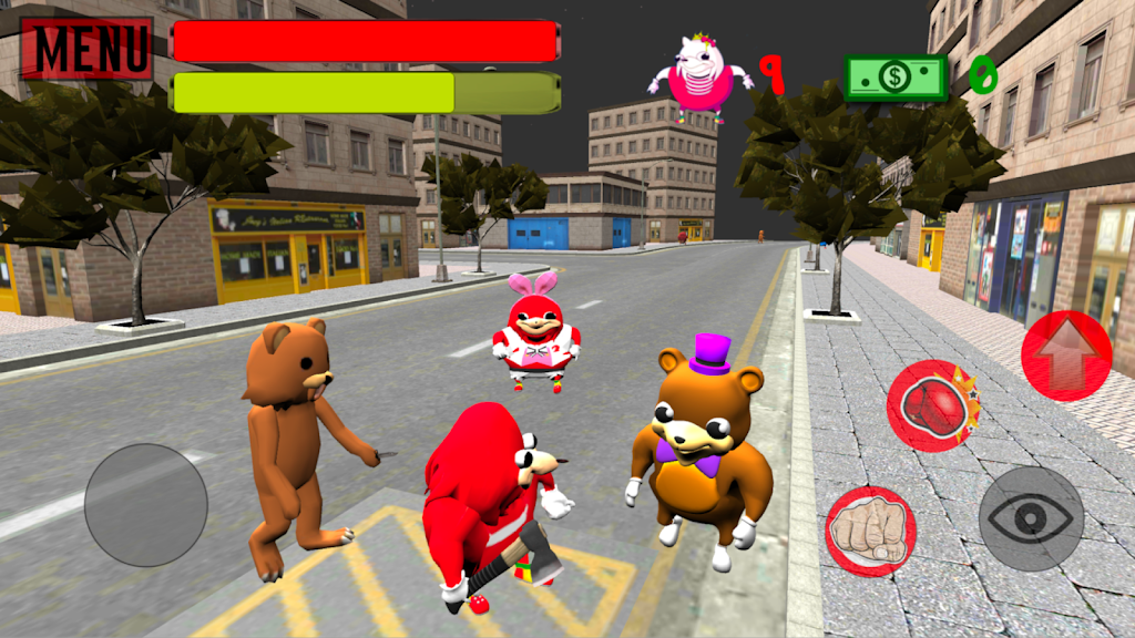 Ugandan Simulator. Knuckles 3D