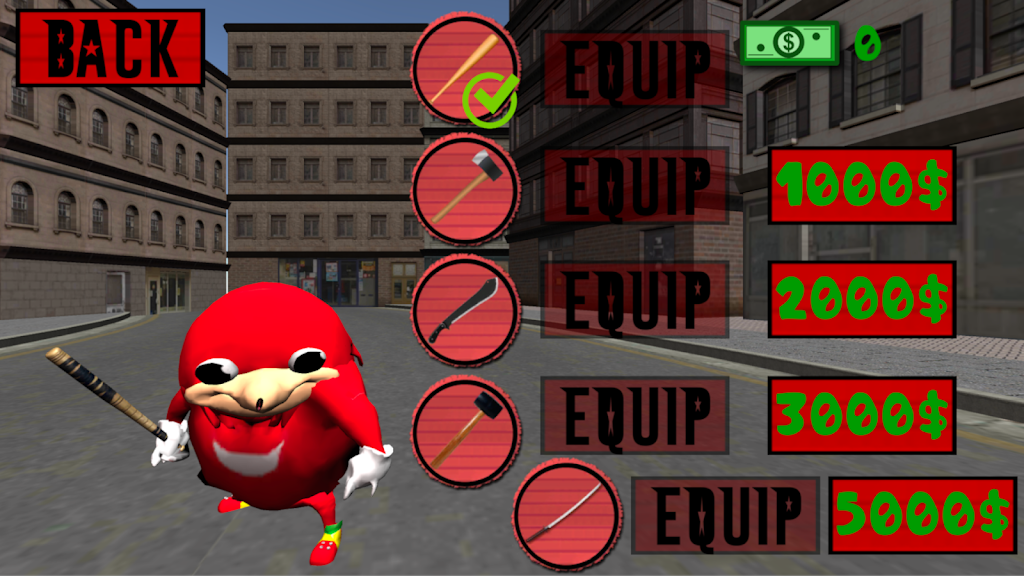 Ugandan Simulator. Knuckles 3D
