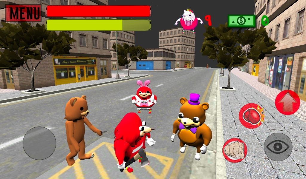 Ugandan Simulator. Knuckles 3D