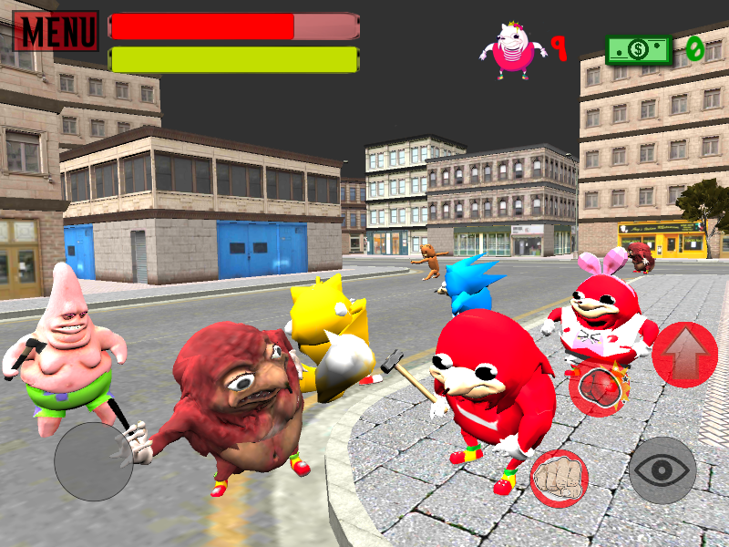 Ugandan Simulator. Knuckles 3D