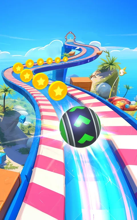 3D Super Rolling Ball Race