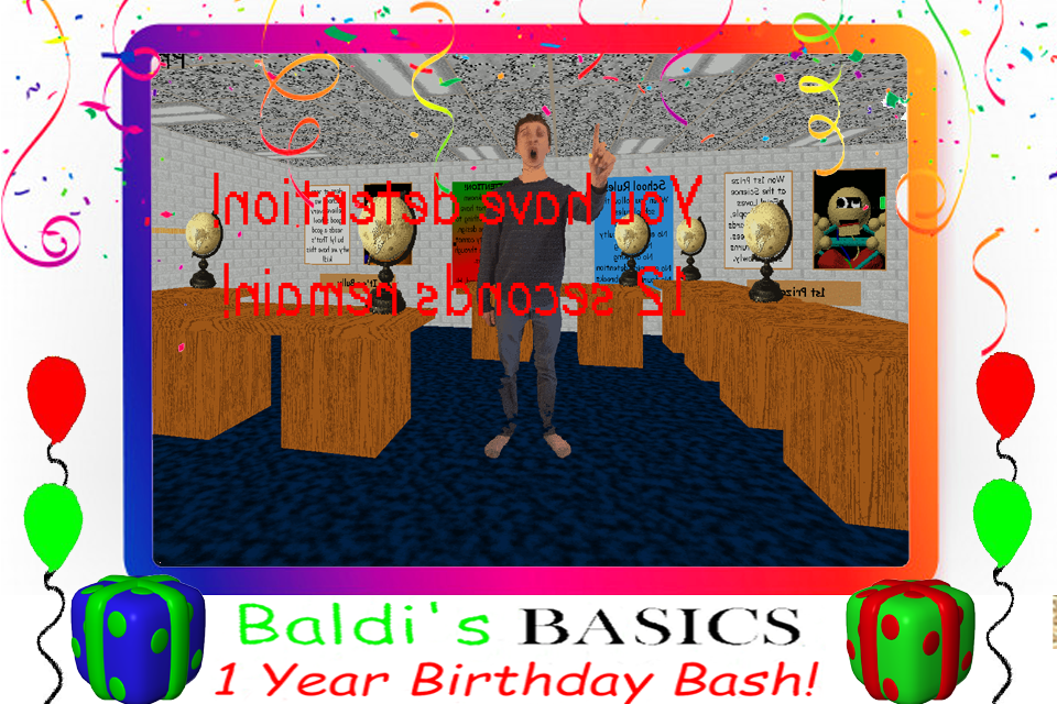 Baldi's Basics Birthday Bash Party