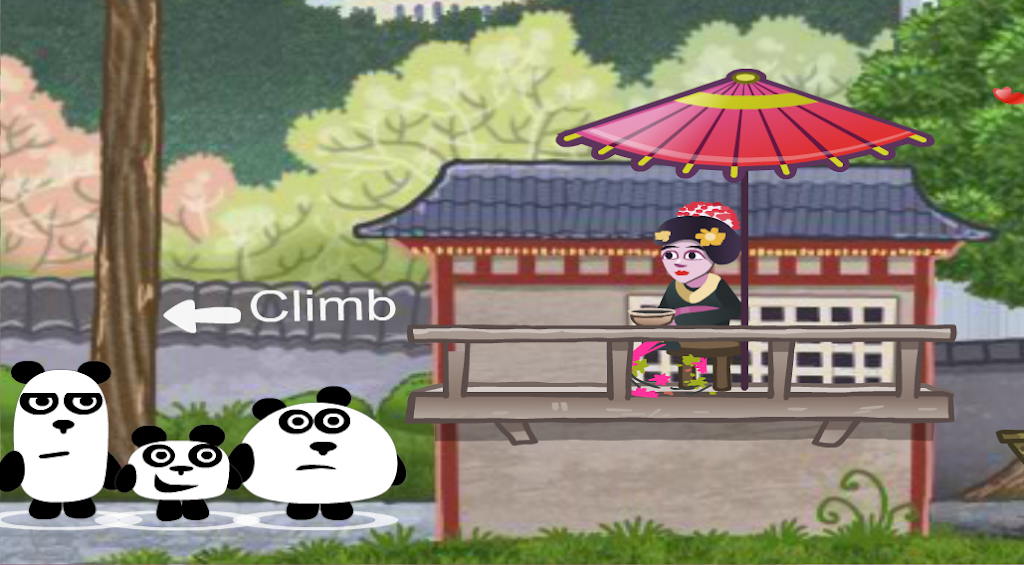 3 Pandas in Japan Adventure