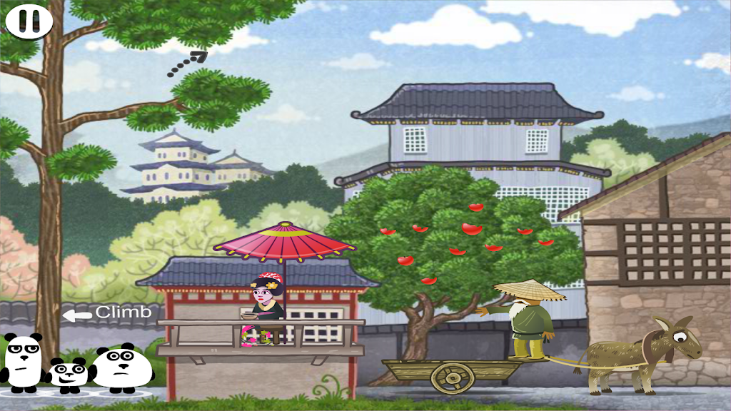 3 Pandas in Japan Adventure