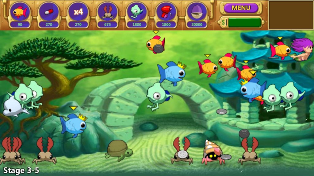 Insaniquarium Deluxe Feed Fish Fight Alien