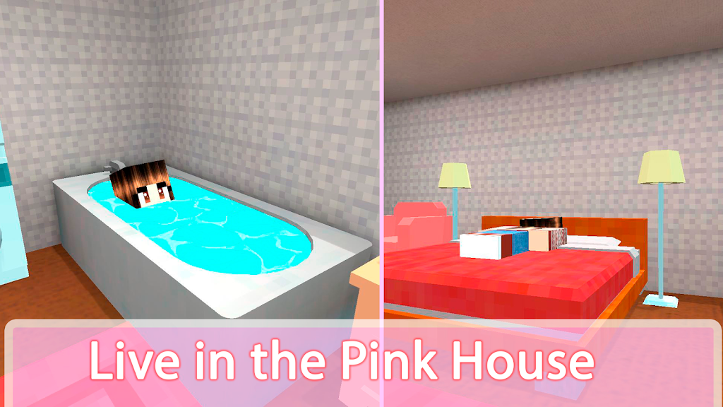 Pink Princess House Craft Game
