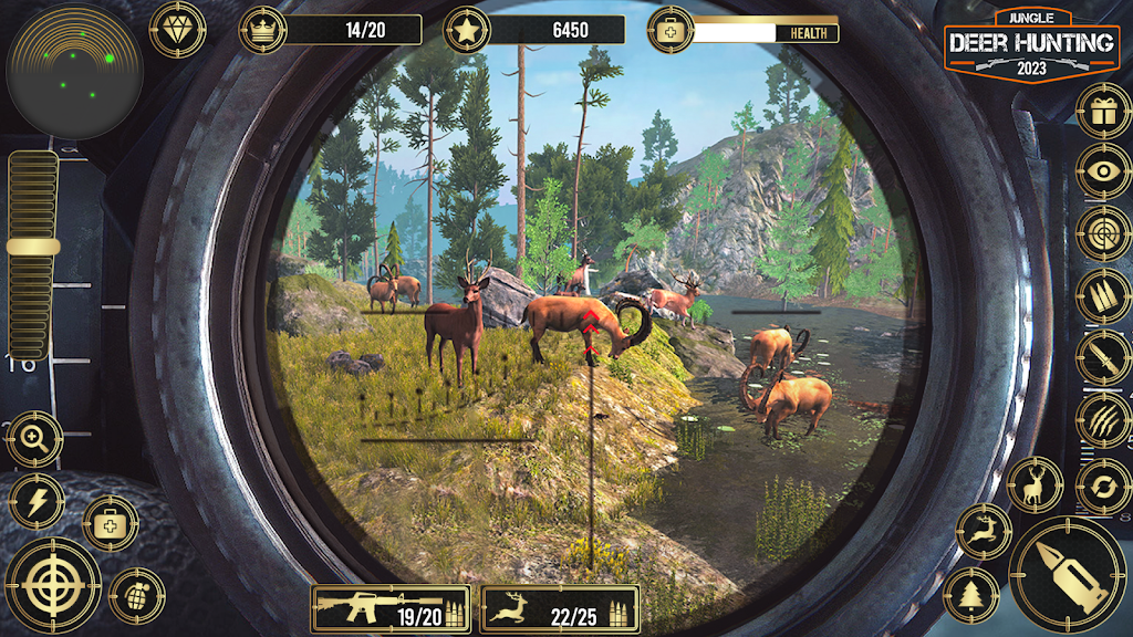 Jungle Deer Hunting Games 3D
