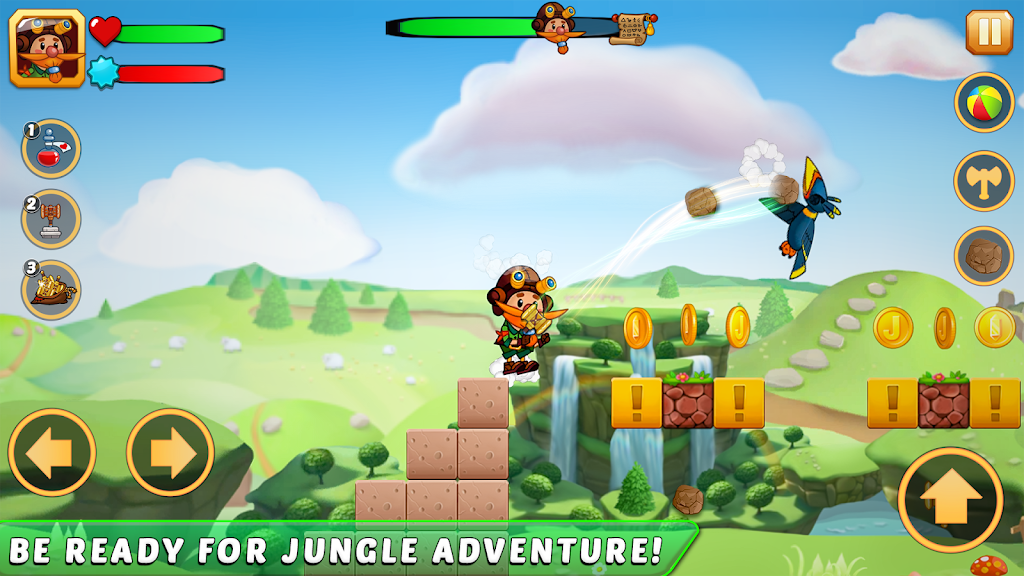 Jake Adventure Time-Jungle Run
