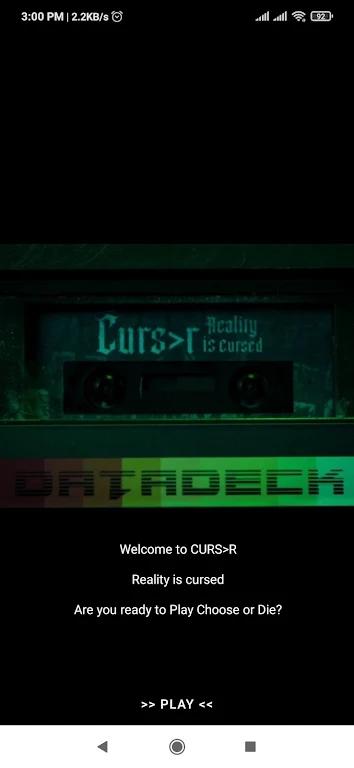 Cursor - Choose or Die