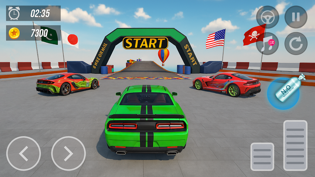 Superhero Car: Mega Ramp Games