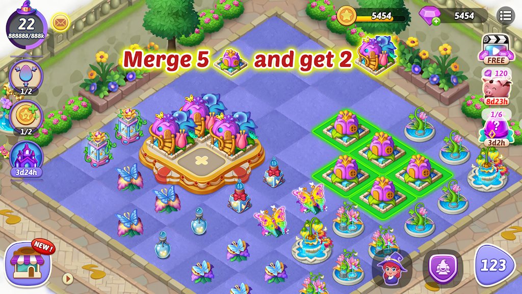 Merge Witches: Magic Puzzle