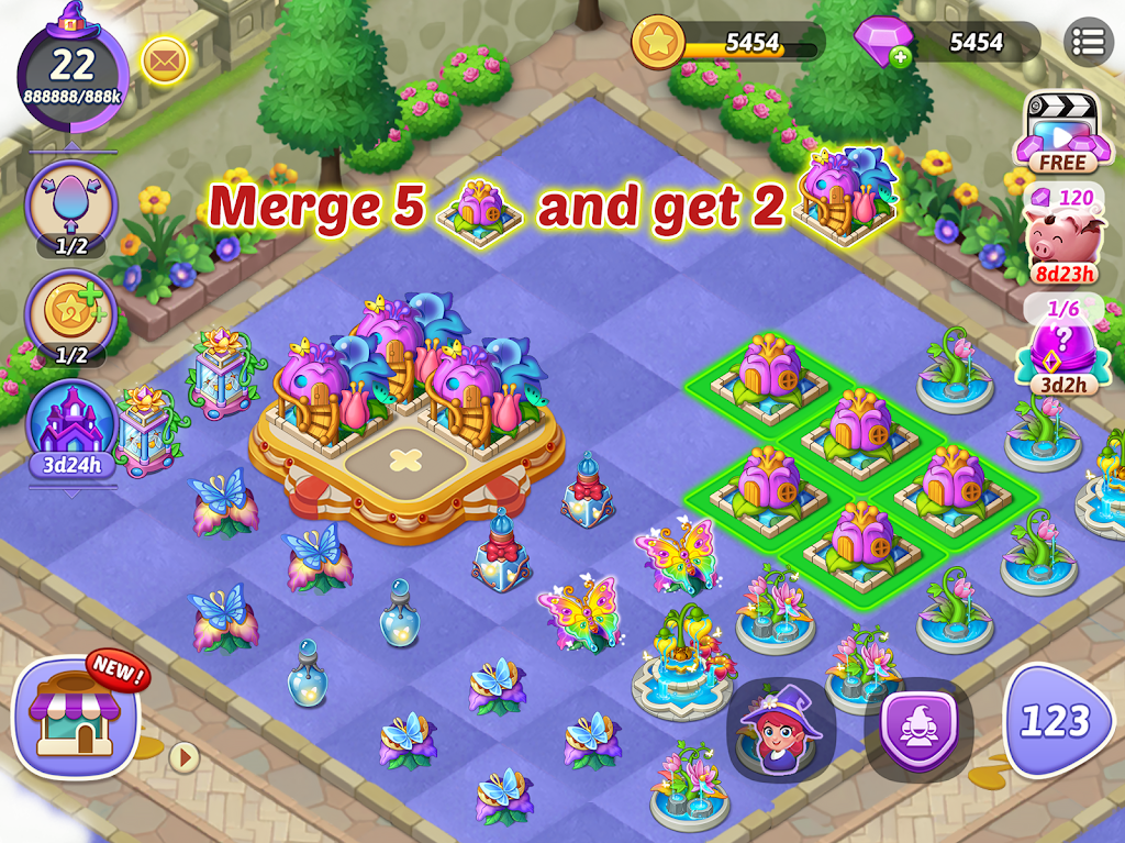 Merge Witches: Magic Puzzle
