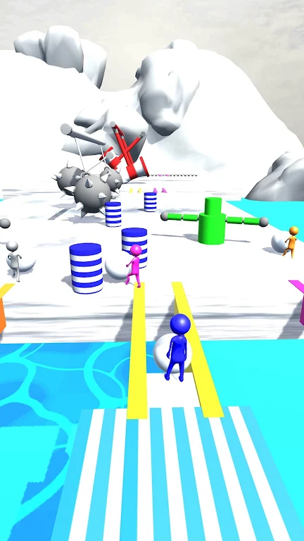 Snowman Run: Snow Race Games