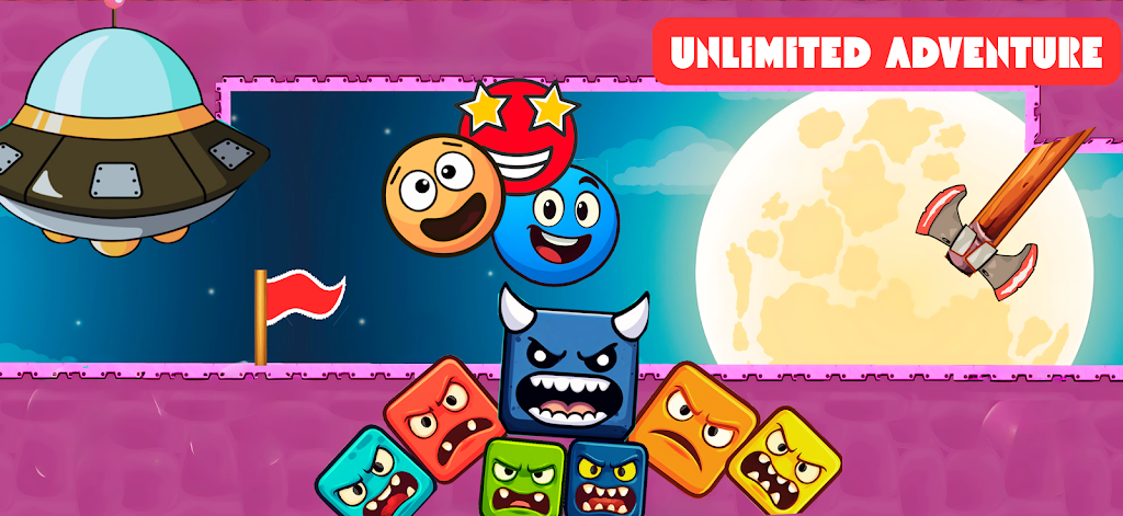 Red Hero 4 - red bounce ball 5