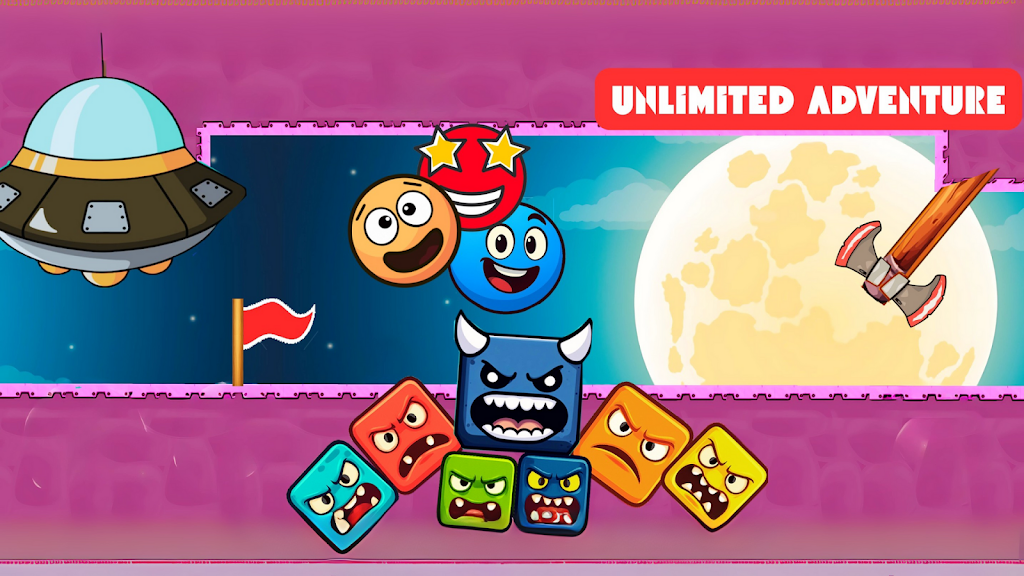 Red Hero 4 - red bounce ball 5