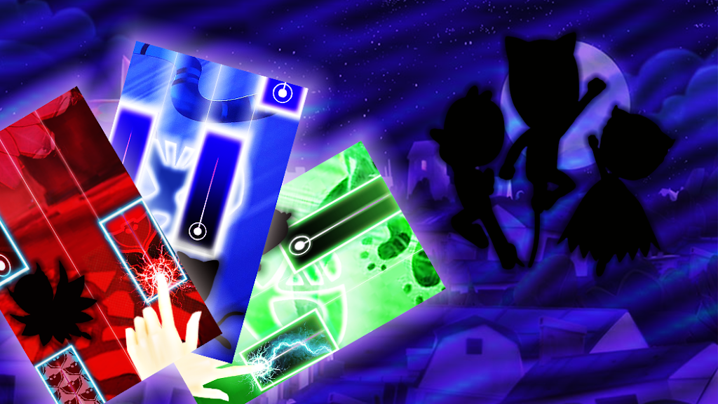 PJ Heroes Masks piano tiles