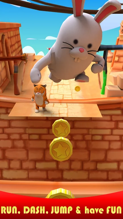 Jungle Run Animal Running Game