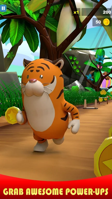 Jungle Run Animal Running Game