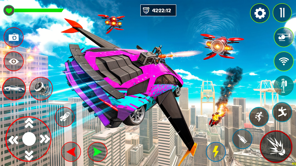 Red Ball Robot Car: Robot Game