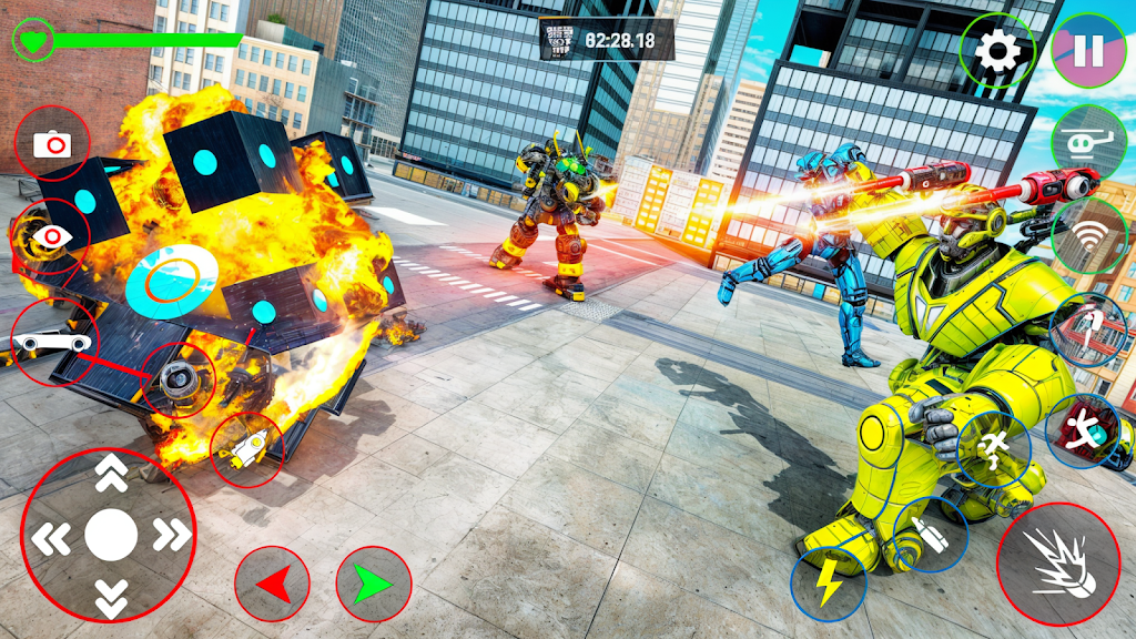 Red Ball Robot Car: Robot Game