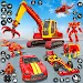 Excavator Robot War - Car Game