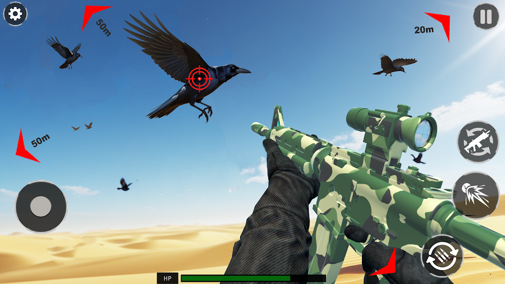 Desert Birds Sniper Shooter 3D