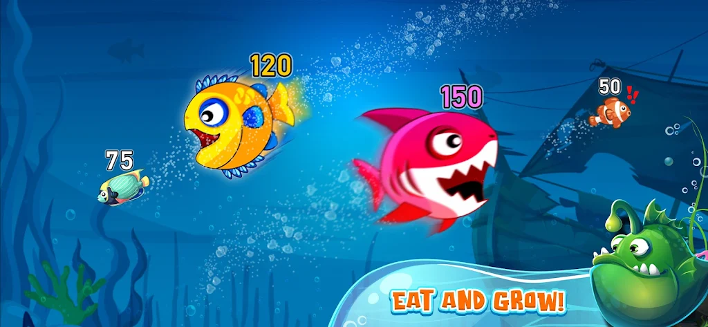 Fish Eat Getting Big