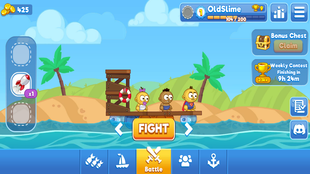 War Of Rafts: Pirate Battle
