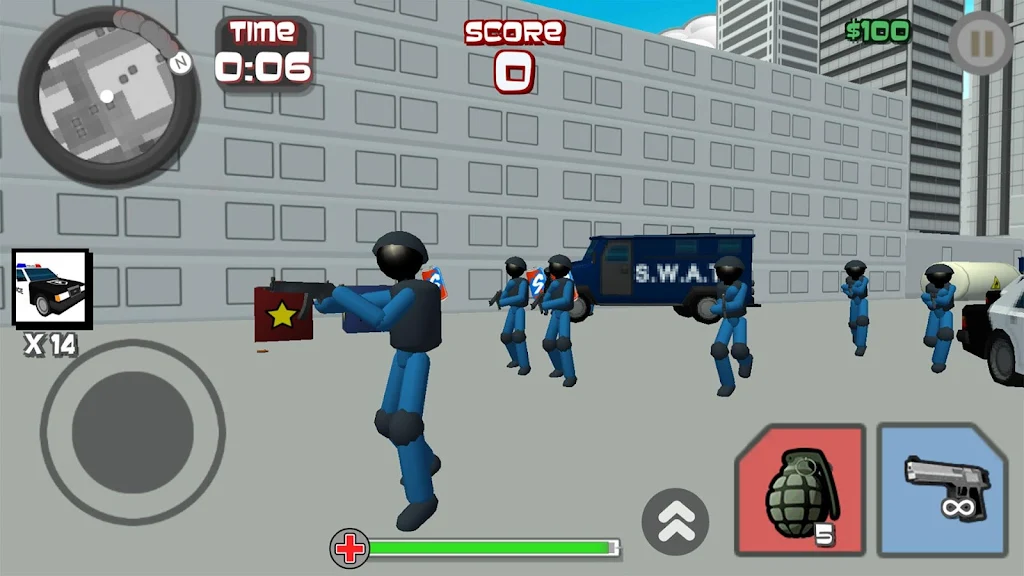 Stickman City Shooting 3D