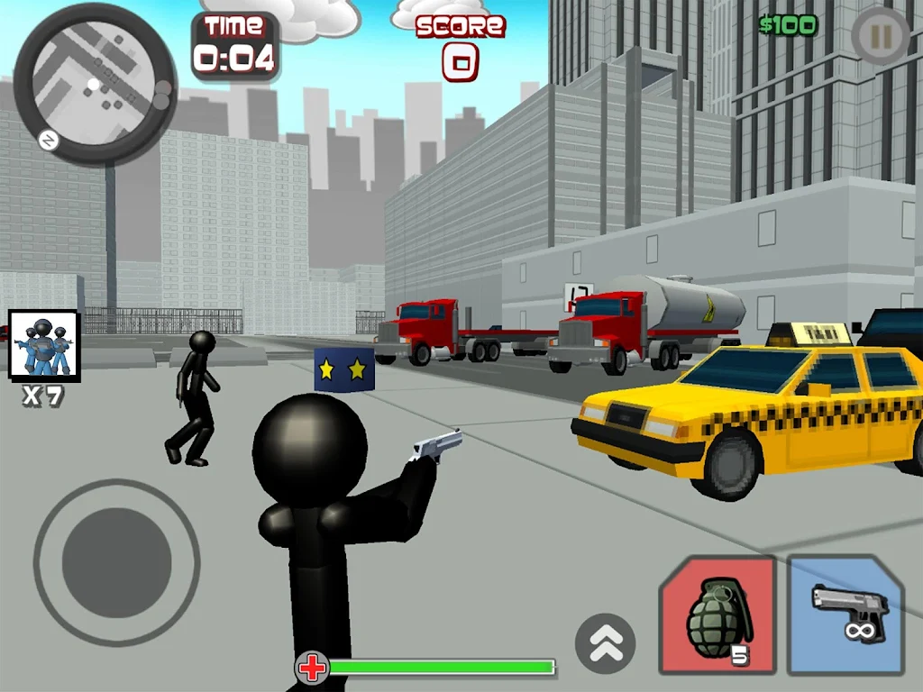 Stickman City Shooting 3D