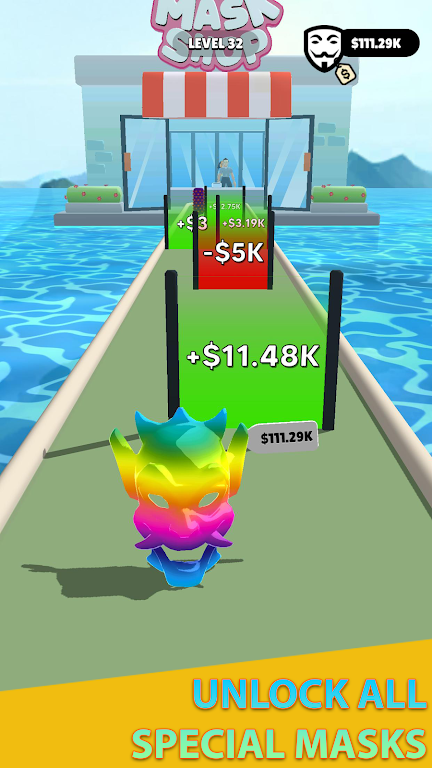 Mask Evolution: 3D Run Game