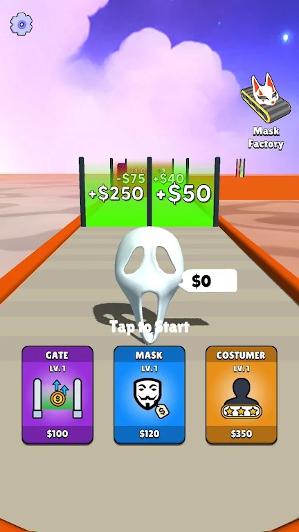 Mask Evolution: 3D Run Game