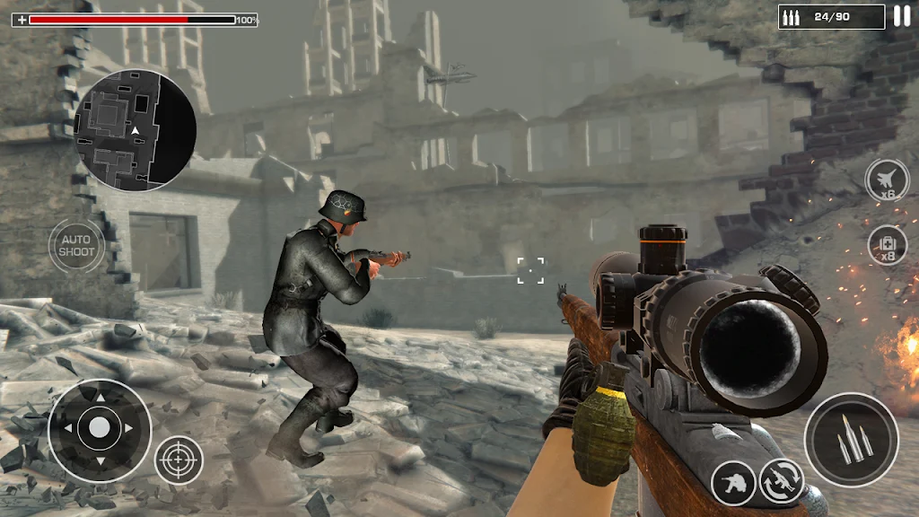 WW2 Sniper 3D: FPS War Games