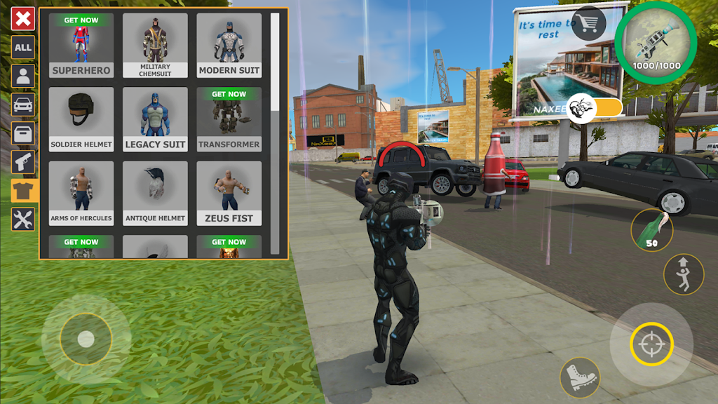 Rope Hero: Cheatground MOD