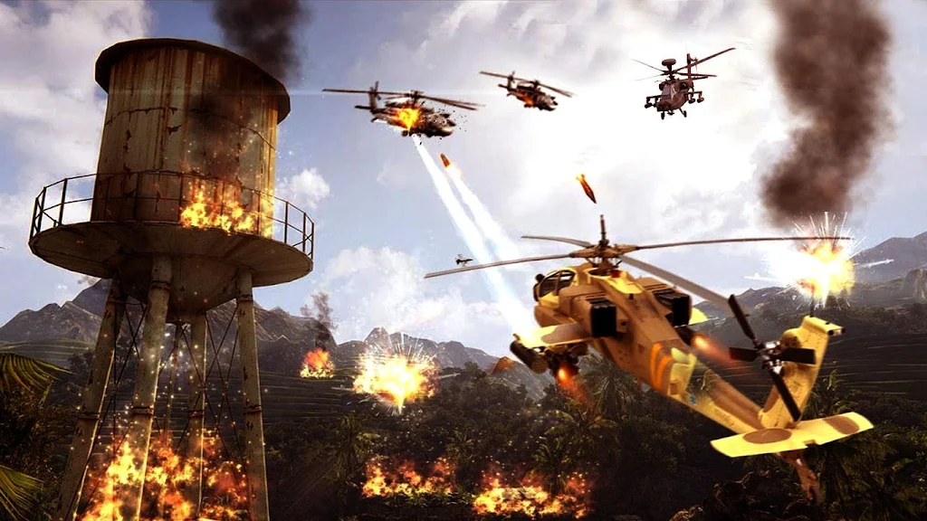 Gunship Strike 3D : Armey Helicopter games