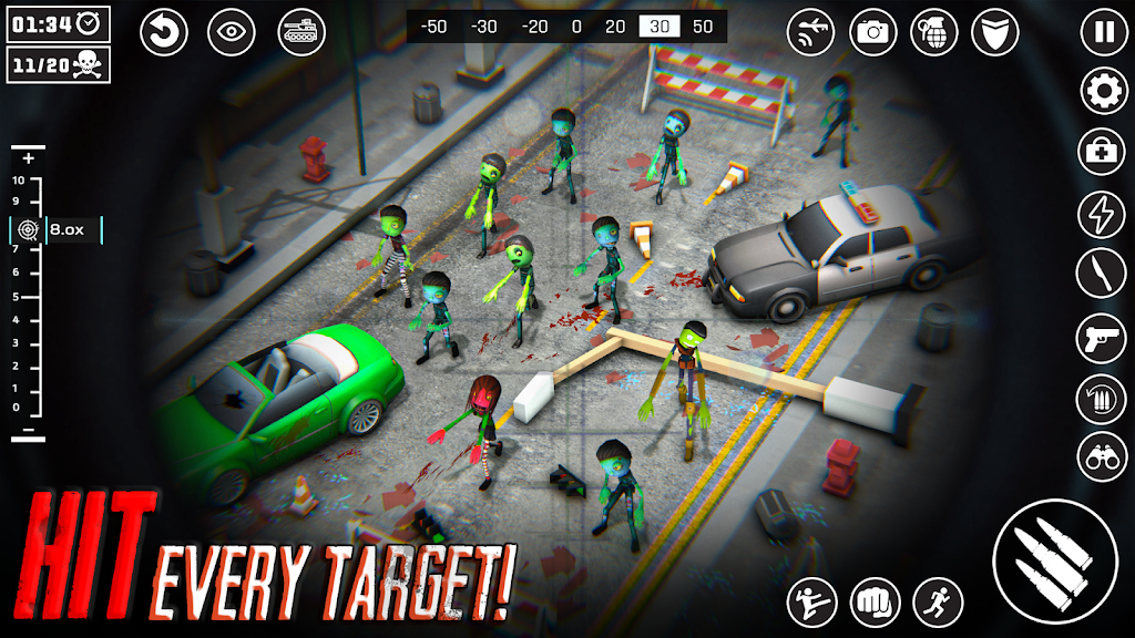 Stickman Sniper : Zombie Games