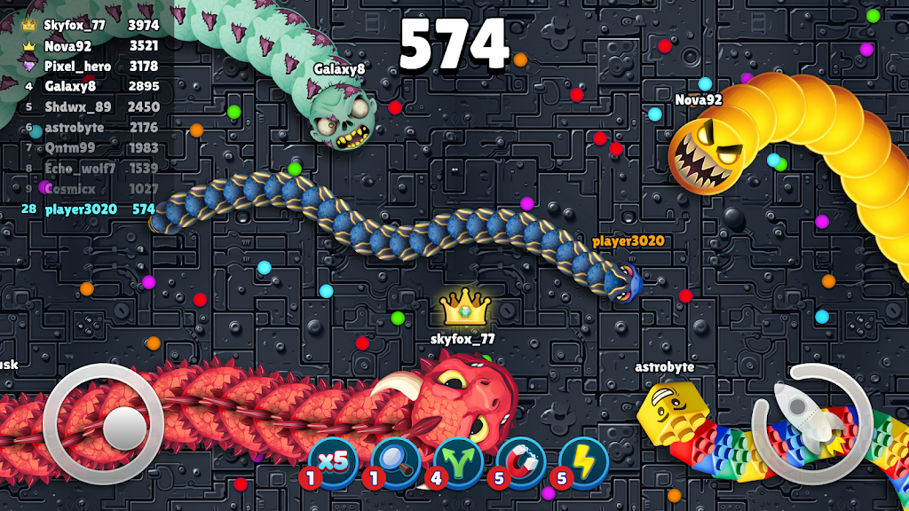 Snakes Zone .io: Battle Arena