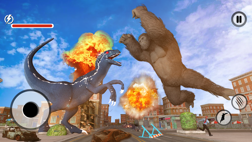 Dino T-Rex Vs Kong Fight Game