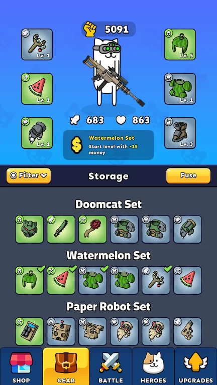 Gun Hero: Cat Survival Shooter