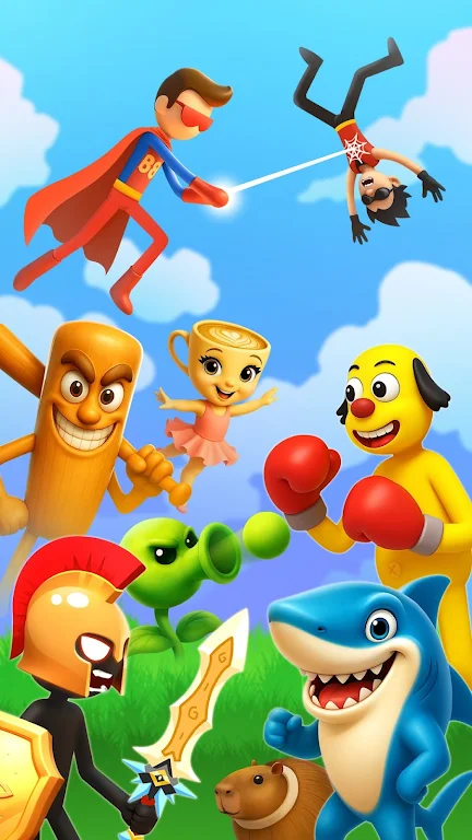 BonBon Stickman World Games