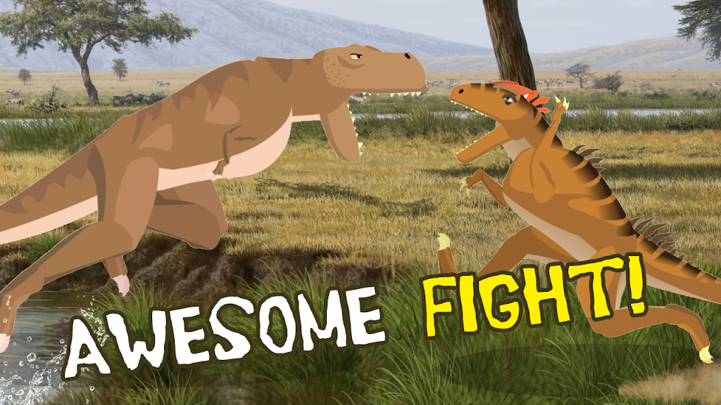 T-Rex Fights Allosaurus